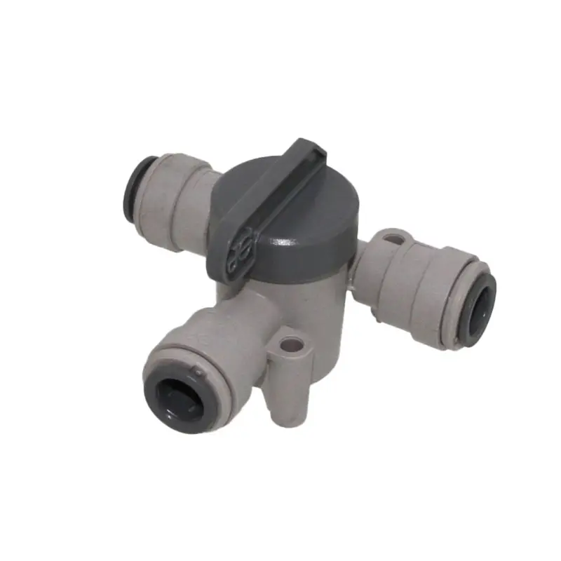 John Guest 3/8" Angle Stop Valve With Triple 3/8" Ports 1