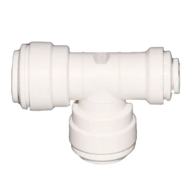 John Guest 3/8" X 1/4" Run X 3/8" Branch Reducing Tee For Polypro Tubing 1