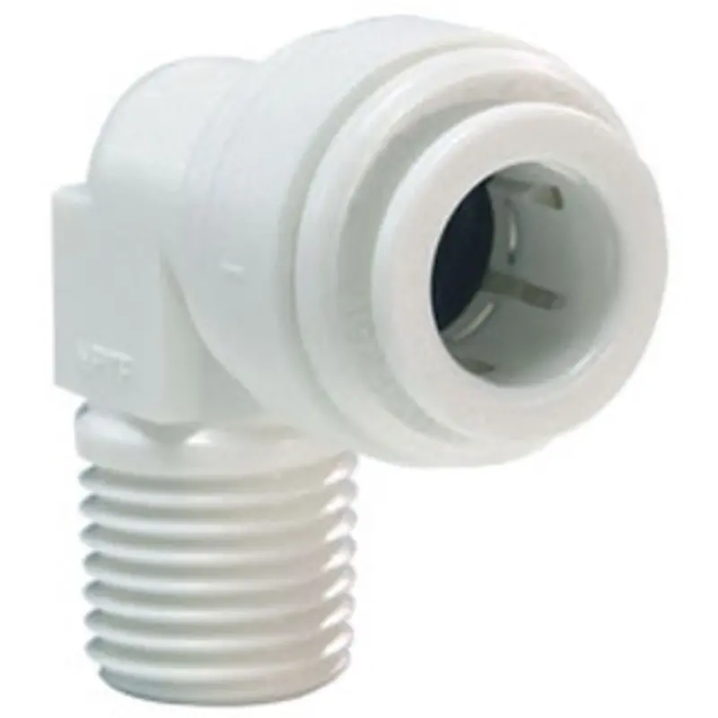 John Guest Fixed 90° Nptf Elbow — 1/4-Inch Quick-Connect × 1/4-Inch Male Pipe Thread 1