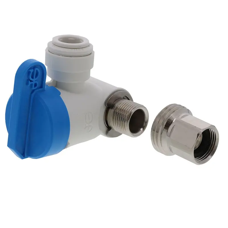 John Guest Lead-Free Conversion Angle Stop Adapter – 1/2" X 3/8" X 3/8" Threaded Fitting 1