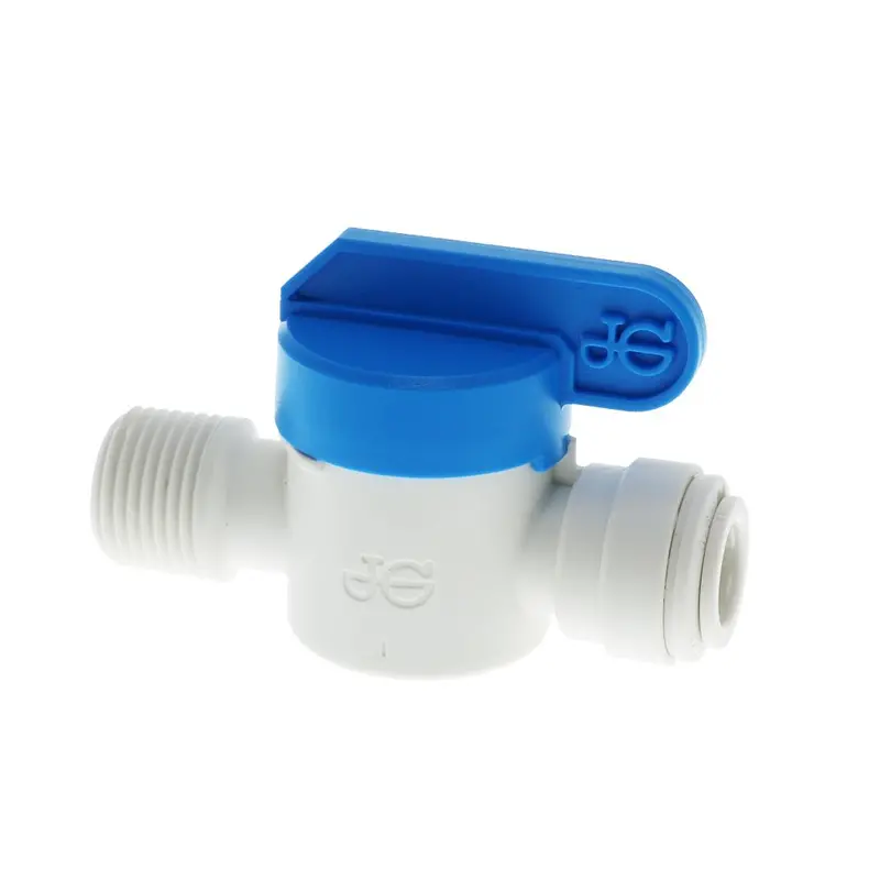 John Guest Polypro Shut-Off Valve – 3/8-Inch Tube To 3/8-Inch Male Nptf 1