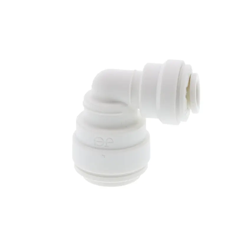 John Guest Polypropylene Reducing Elbow – 3/8" X 1/4" Tubing Ports 1