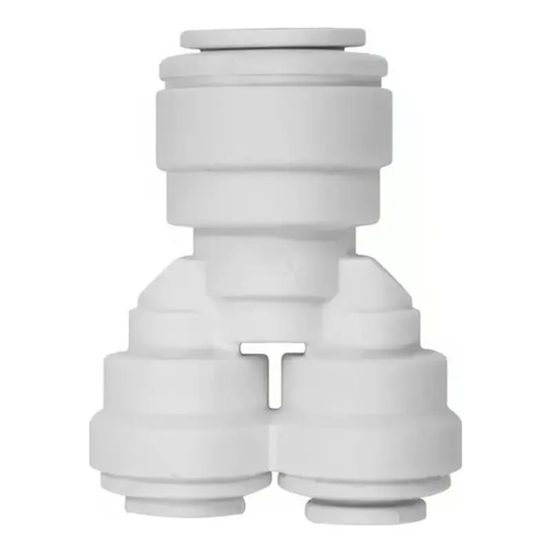 John Guest Two-Way Polypropylene Divider: 3/8-Inch Inlet, Dual 1/4-Inch Outlets 1