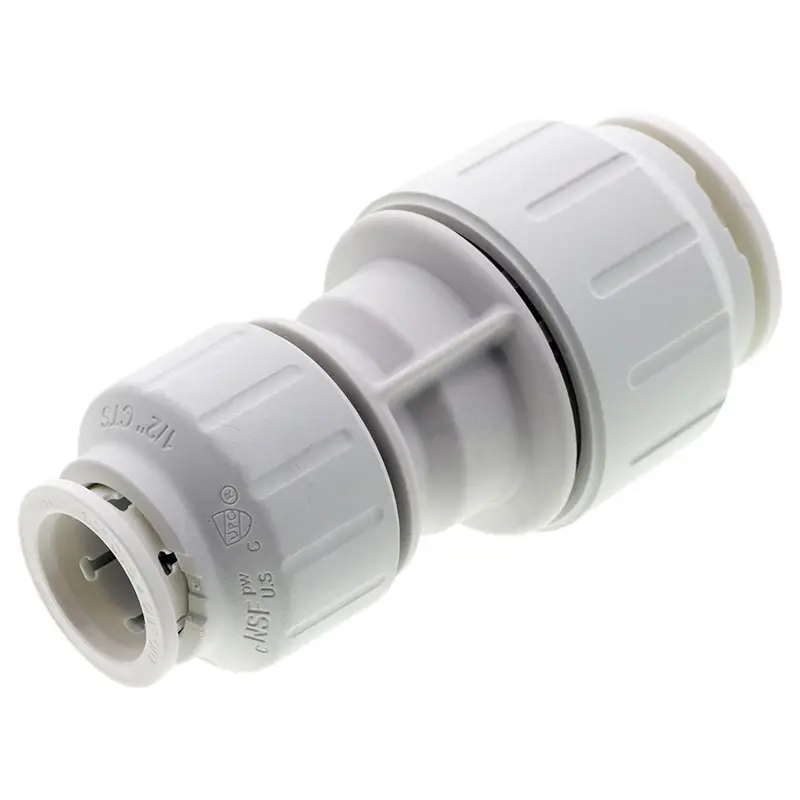 John Guest White Reducing Coupler – 1/2" Cts To 3/4" Cts Push-Fit 1