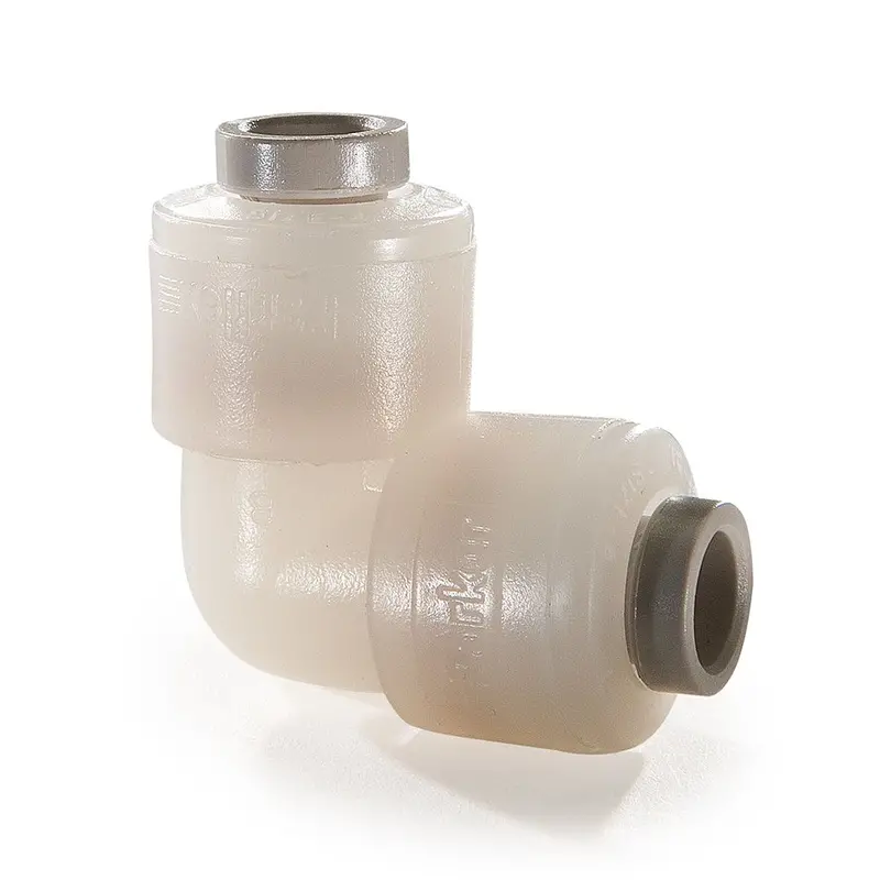 Kynar Pvdf 1/4" X 1/4" Elbow Union Fitting 1