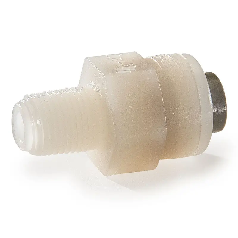Kynar Pvdf 3/8" X 1/4" Nptf Male Threaded Connector 1