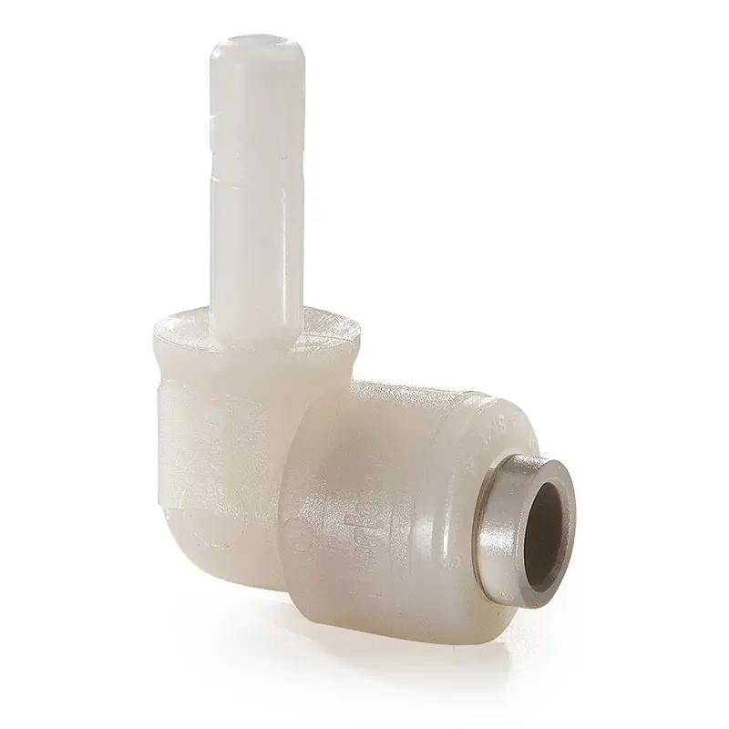 Kynar Pvdf 3/8" X 3/8" Tube Elbow Union Stem Fitting 1