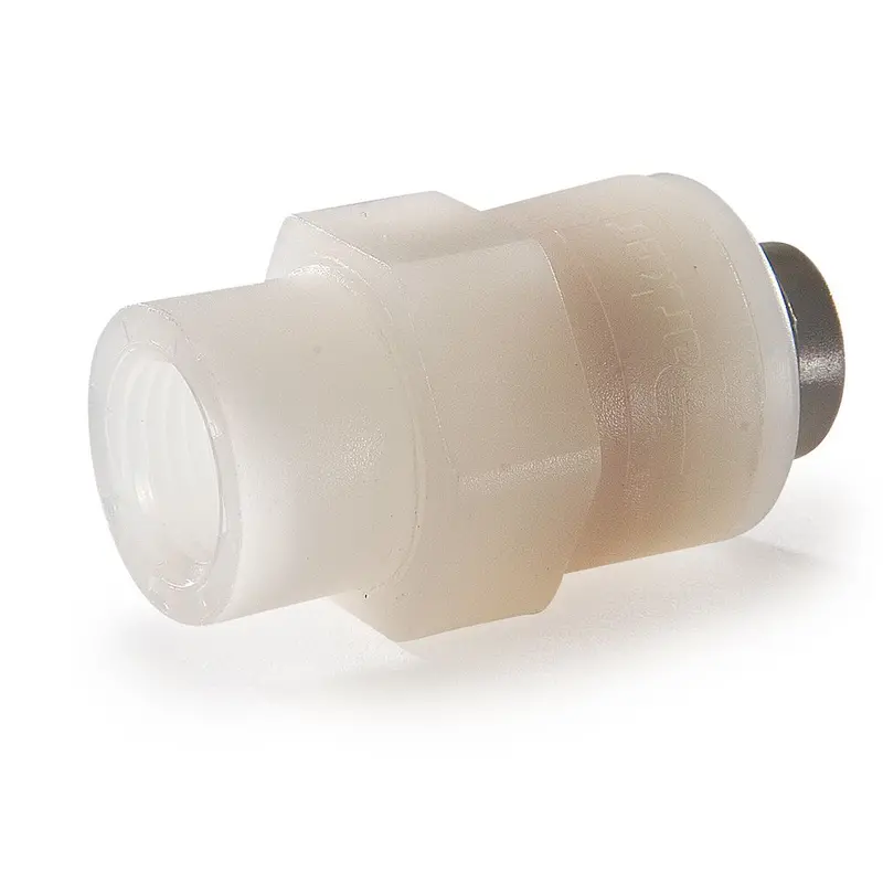 Kynar Pvdf Female Connector – 3/8" X 1/4" Nptf Chemical-Resistant Fitting 1