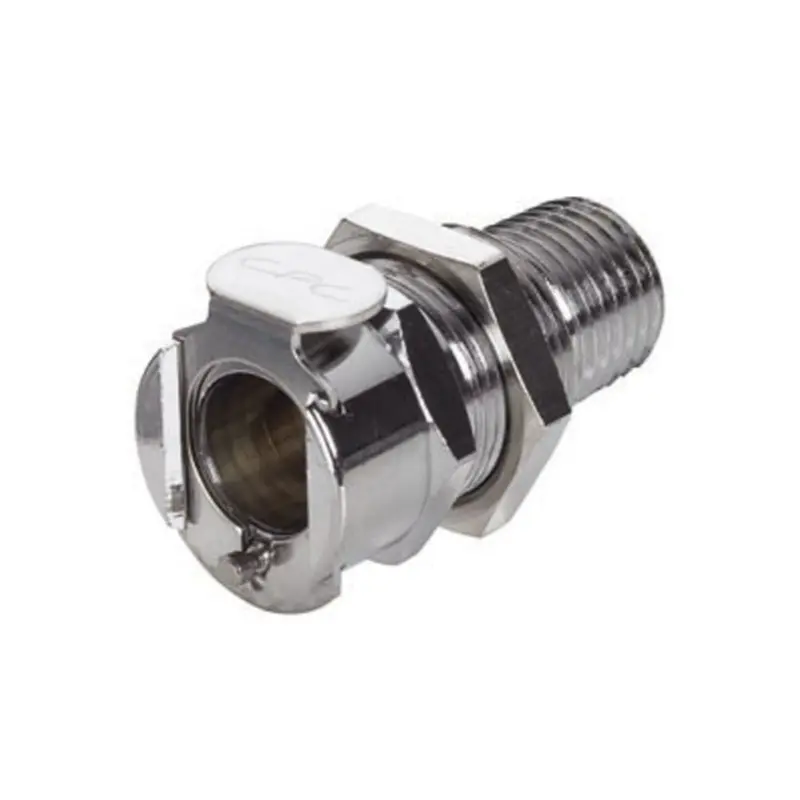 Lcd15004 Valved Panel-Mount Coupling Body – 1/4" Npt Male Thread 1