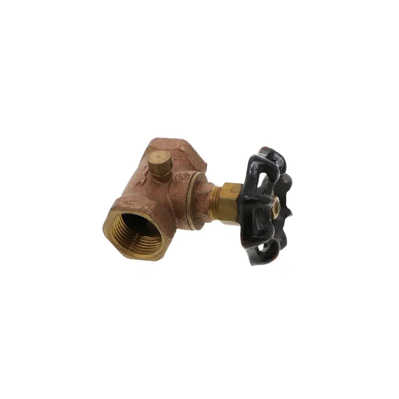 Lead-Free Brass Stop-And-Waste Valve With 3/4 Inch Female Iron Pipe Thread 1
