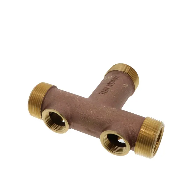 Lead-Free Brass Tank Cross Fitting – 1.25 Inch X 4.5 Inch 1