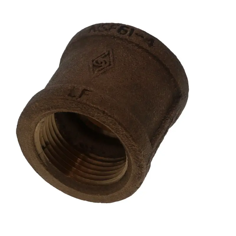 Lead-Free Threaded Bronze Coupling: 1 Inch Female Iron Pipe Thread X 1 Inch Fipt 1