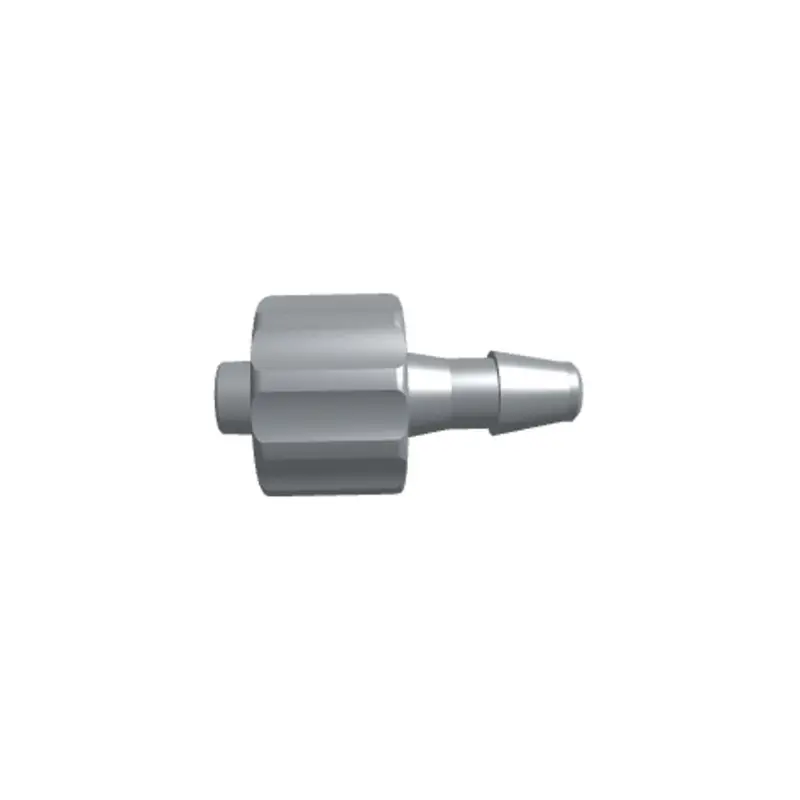 Linktech Male Luer With Integral Lock Ring To 200-Series Barb – 1/8" Id Tubing, Black Nylon 1