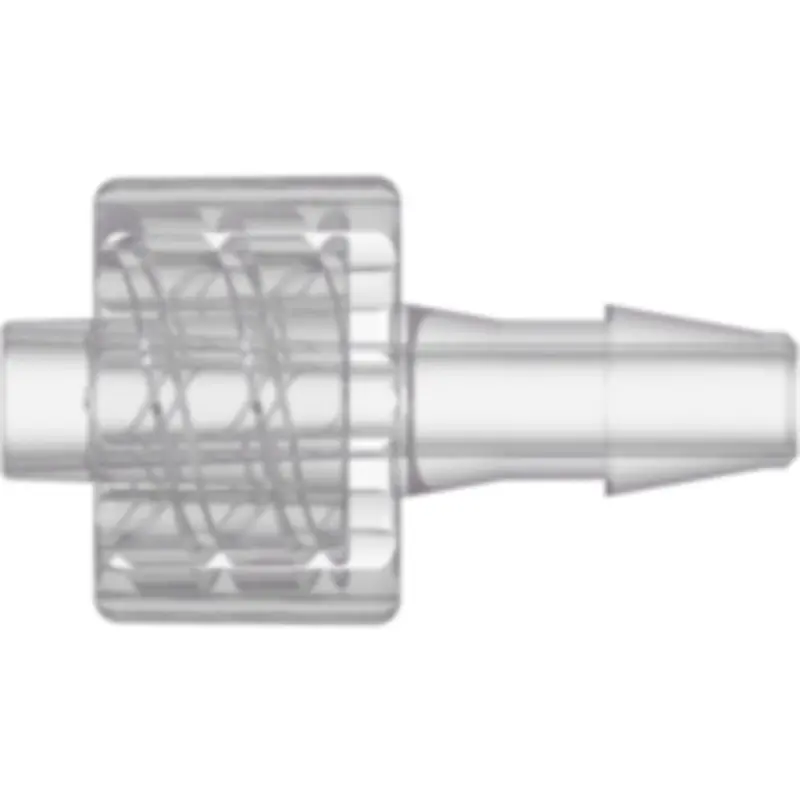 Linktech Male Luer With Integral Lock Ring To 200-Series Barb – 1/8" Id Tubing, Natural Kynar Pvdf 1