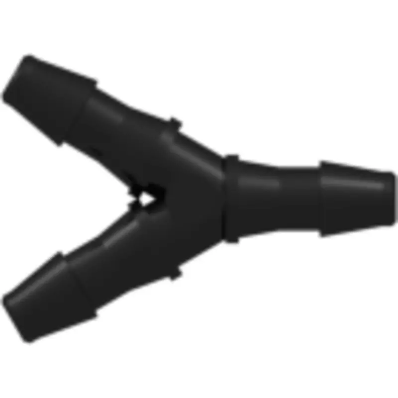 Linktech Y-Fitting With 200-Series Barbs – For 1/16 Inch (1.6 Mm) Id Tubing, Black Nylon Body 1