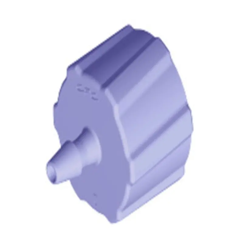 Lm2191 Purple Polycarbonate Male Luer Fitting With 1/16 Inch Hose Barb 1