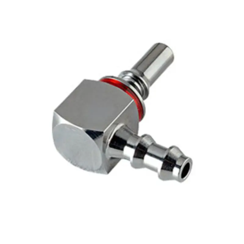 Lq2D2304Lred Valved Elbow Locking Hose Barb Coupling – 1/4" (Red) 1
