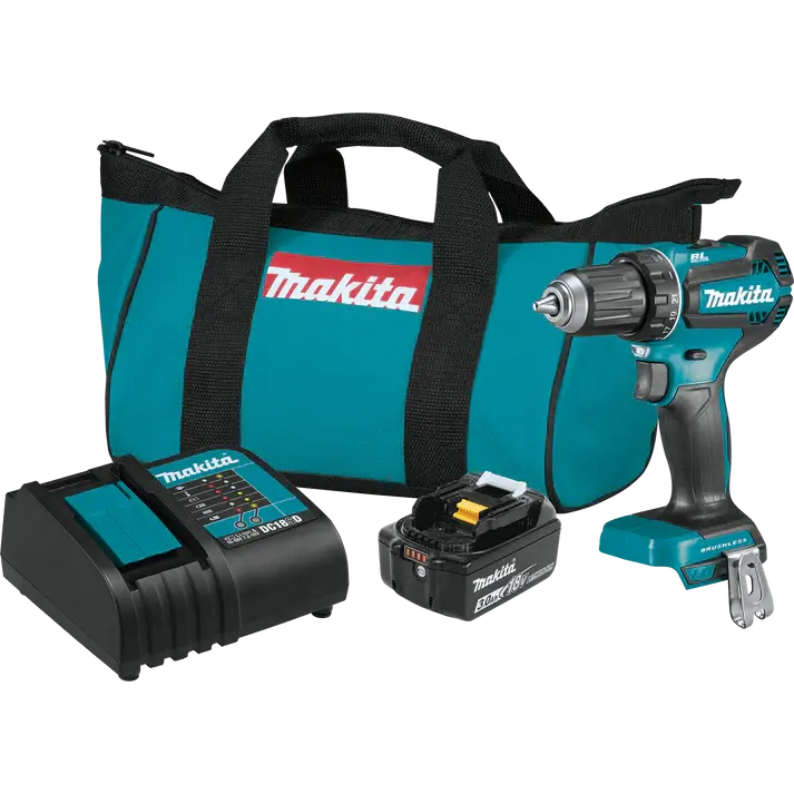 Makita Xfd131 18V Lxt Brushless Cordless Drill-Driver Kit – 1/2" Chuck, 3.0Ah Battery Included, Factory-Refurbished 1