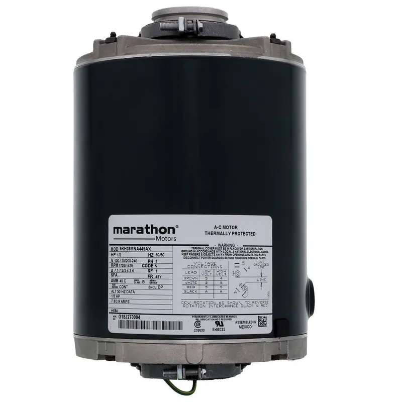 Marathon 871 Nema 48Yz Frame Motor For Ro Systems & Carbonators – 1/2 Hp, Dual-Voltage (100–120V / 230V Ac) 1