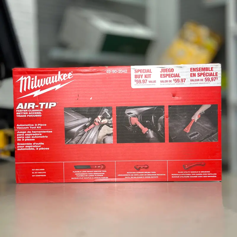 Milwaukee 49-90-2042 Air-Tip Automotive Vacuum Tool Kit – 3-Piece Set 1
