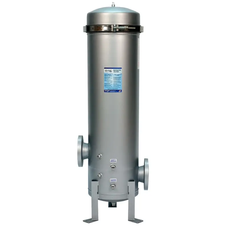Neo-Pure 12-Round 30-Inch Stainless Steel Multi-Cartridge Filter Housing 1