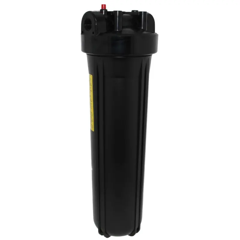 Neo-Pure 20-Inch Big Flow Filter Housing – Black Cap & Sump, 3/4" Ports, Includes Pressure Relief Valve 1