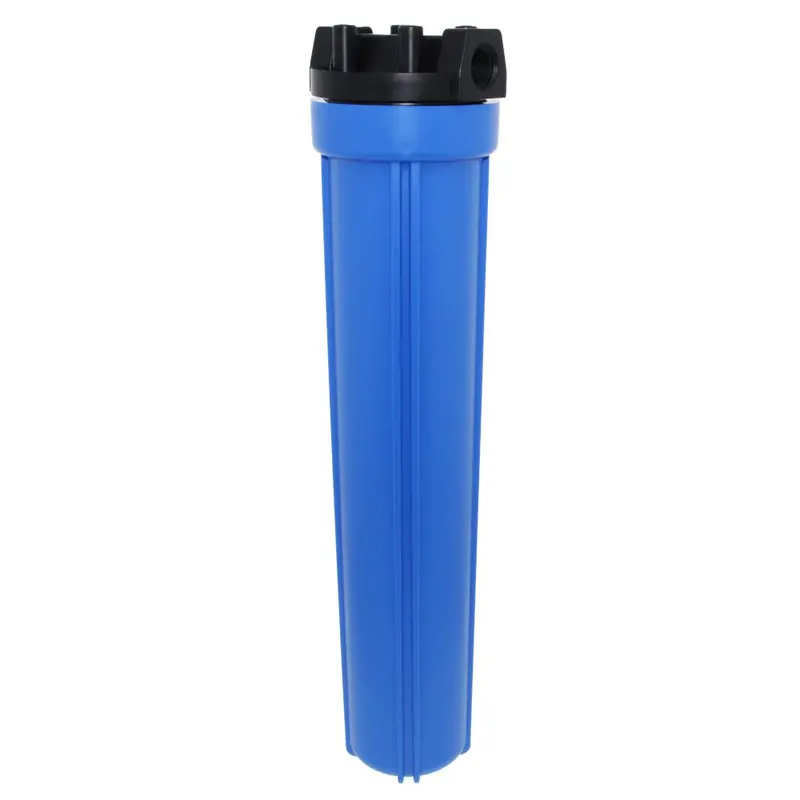 Neo-Pure 20" Standard Filter Housing – Black/Blue Body, No Pressure Relief, 3/4" Fpt 1