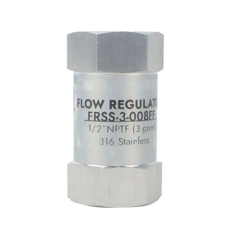 Neo-Pure 316 Stainless Steel Flow Control Valve – 3 Gpm, 1/2" Female Pipe Thread 1