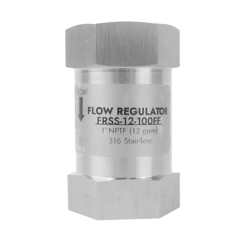 Neo-Pure 316 Stainless Steel Flow Restrictor – 12 Gpm, 1" Fpt X Fpt 1