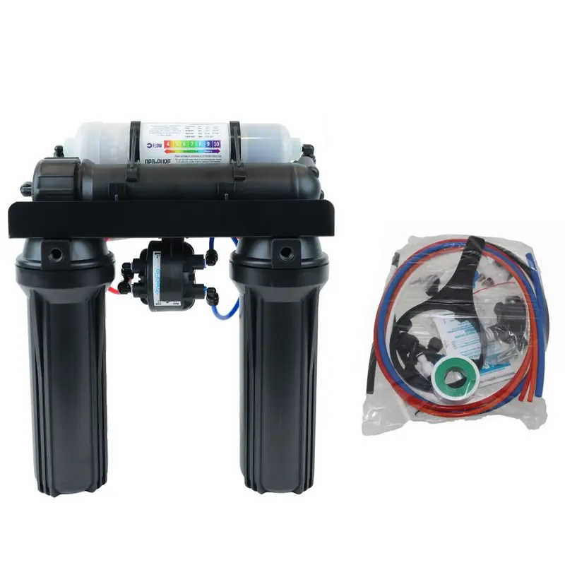 Neo-Pure 4-Stage Ro Retrofit Kit – 50 Gpd, Alkaline Remineralization, Permeate Pump 1