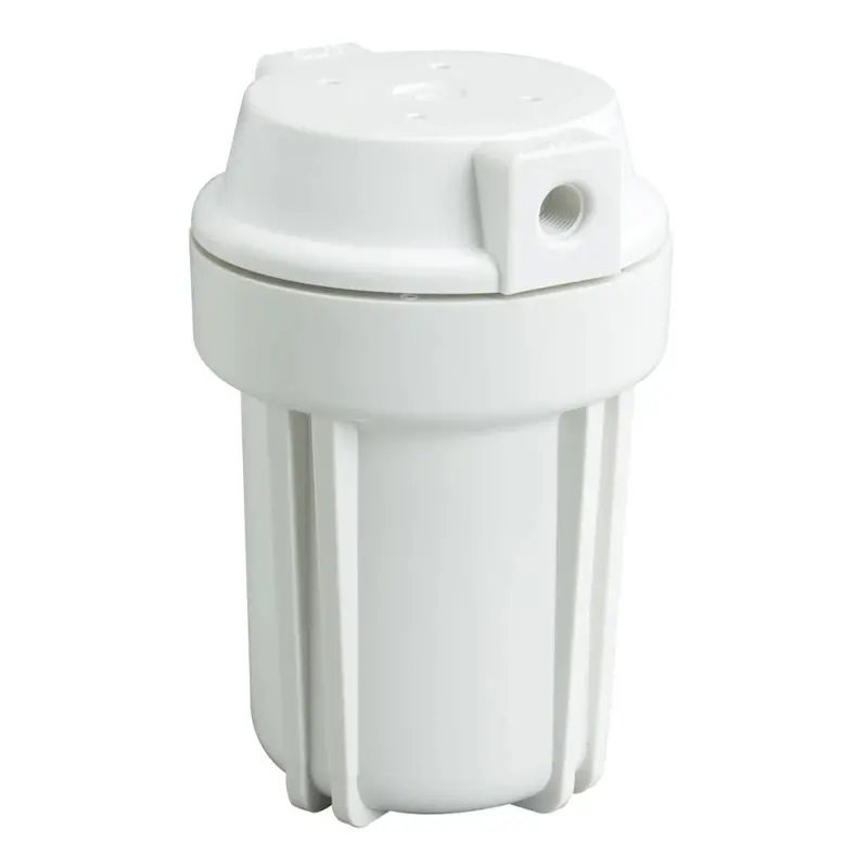 Neo-Pure 5-Inch Slimline Flat-Cap Filter Housing – Nsf Certified, White Cap & Sump, 3/8" Ports, No Relief Valve 1