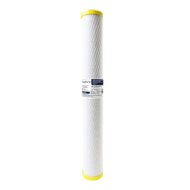 Neo-Pure Chlm-2520 20-Inch × 2.5-Inch Chloramine-Reduction Carbon Block Filter – 1 Micron 1