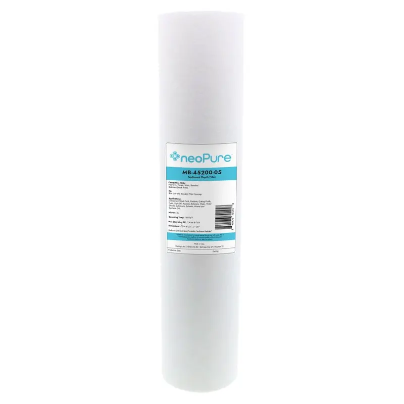 Neo-Pure Mb-45200-05 20-Inch Bb Depth Filter – 50/5 Micron Polypropylene, Fits Standard 20-Inch Housings 1
