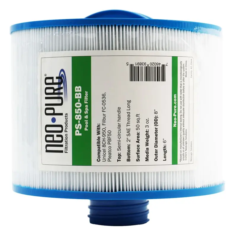 Neo-Pure Ps-850-Bb Pool & Spa Filter Element (8" × 6") 1