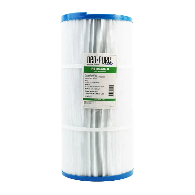 Neo-Pure Ps-8G125-Ji Pool & Spa Replacement Filter Cartridge (8-7/16" × 18") 1