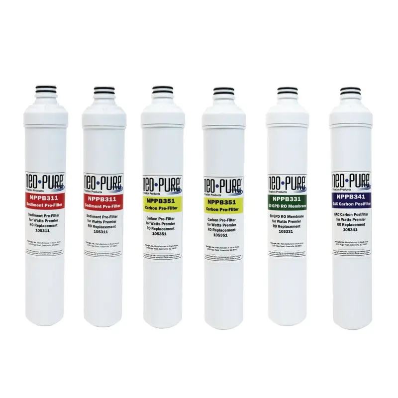 Neo-Pure Ro Pure Plus Voc Filter Kit (6-Pack) Compatible With Watts Premier Wp531161 1