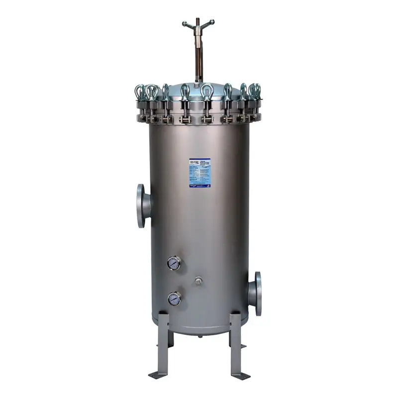 Neo-Pure Sbmj3-304L-4Fl Multi-Cartridge Jumbo Filter Housing — 304L Stainless Steel, Swing-Bolt Assembly 1