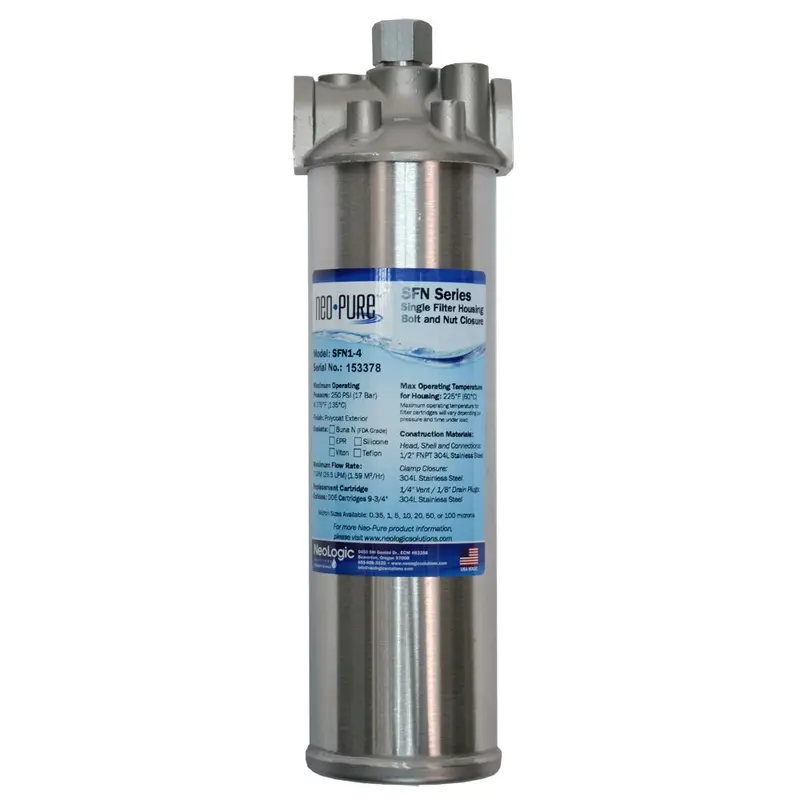 Neo-Pure Sfn-1 Single-Stage Filter Housing With Bolt-And-Nut Seal 1