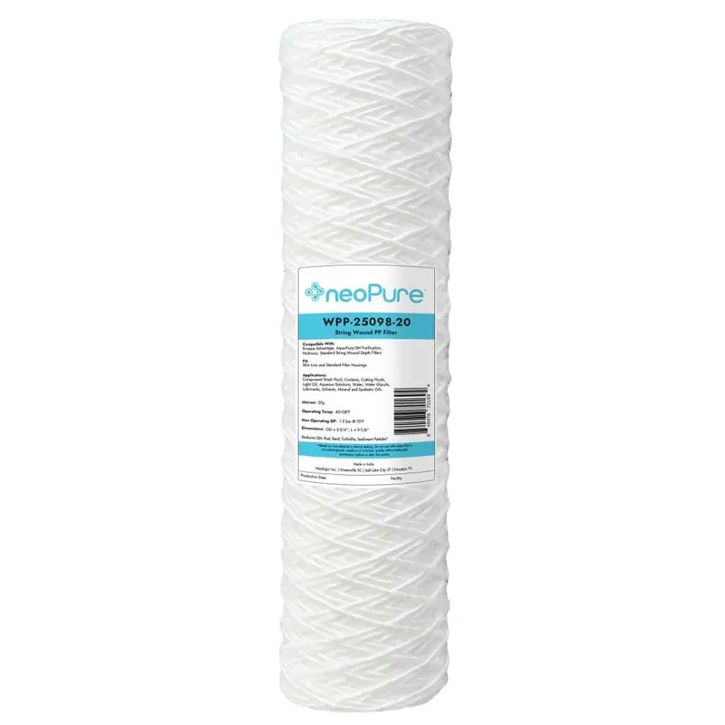 Neo-Pure Wpp-25098-20 10-Inch Surfactant-Free String-Wound Sediment Filter – 20 Micron 1