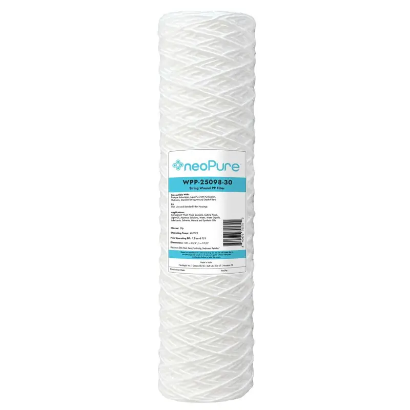 Neo-Pure Wpp-25098-30 10-Inch Surfactant-Free String Wound Filter – 30 Micron Rating 1