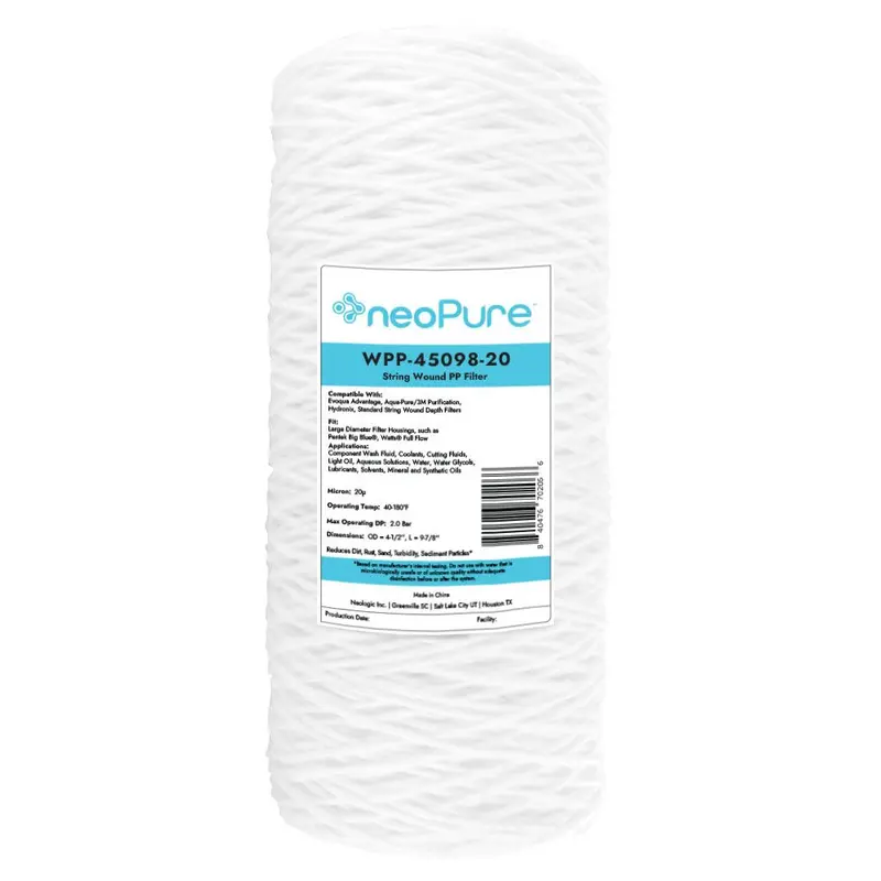 Neo-Pure Wpp-45098-20 10-Inch Bb-Style Surfactant-Free String-Wound Filter – 20 Micron 1
