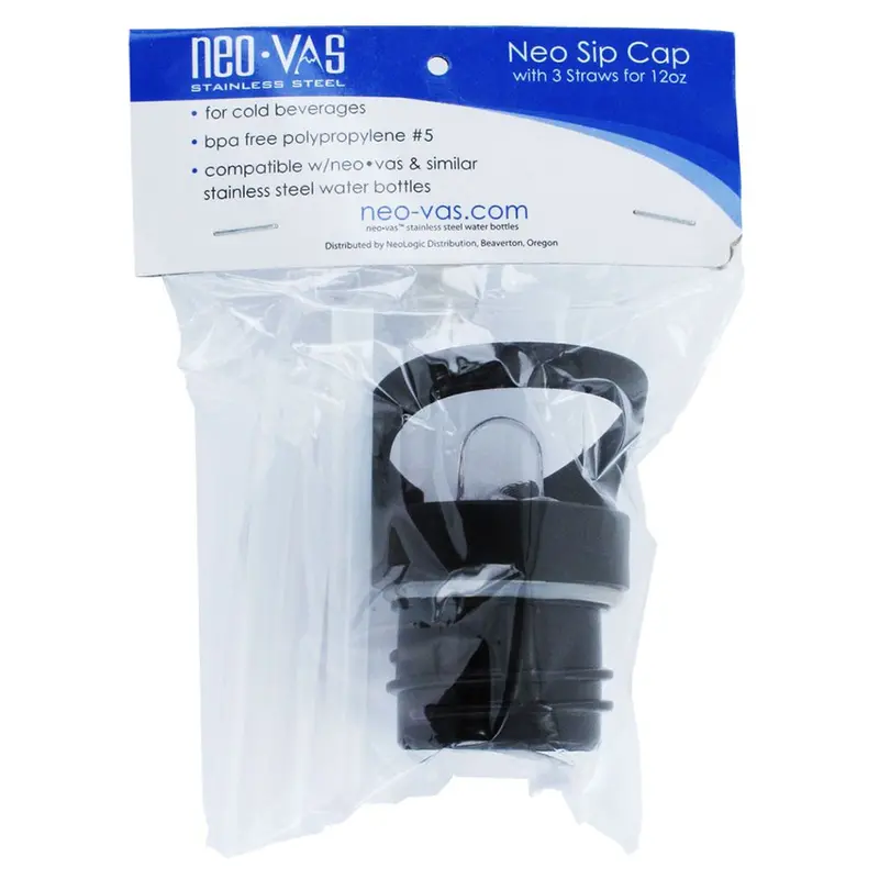 Neo-Vas Nvnsc12 Neo-Sip Cap With 3 Straws For 12 Oz Bottle 1