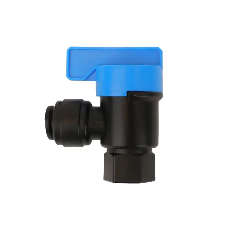 Neofit Acetal Black 1/4" Fpt × 3/8" Tube Tank Elbow Valve 1