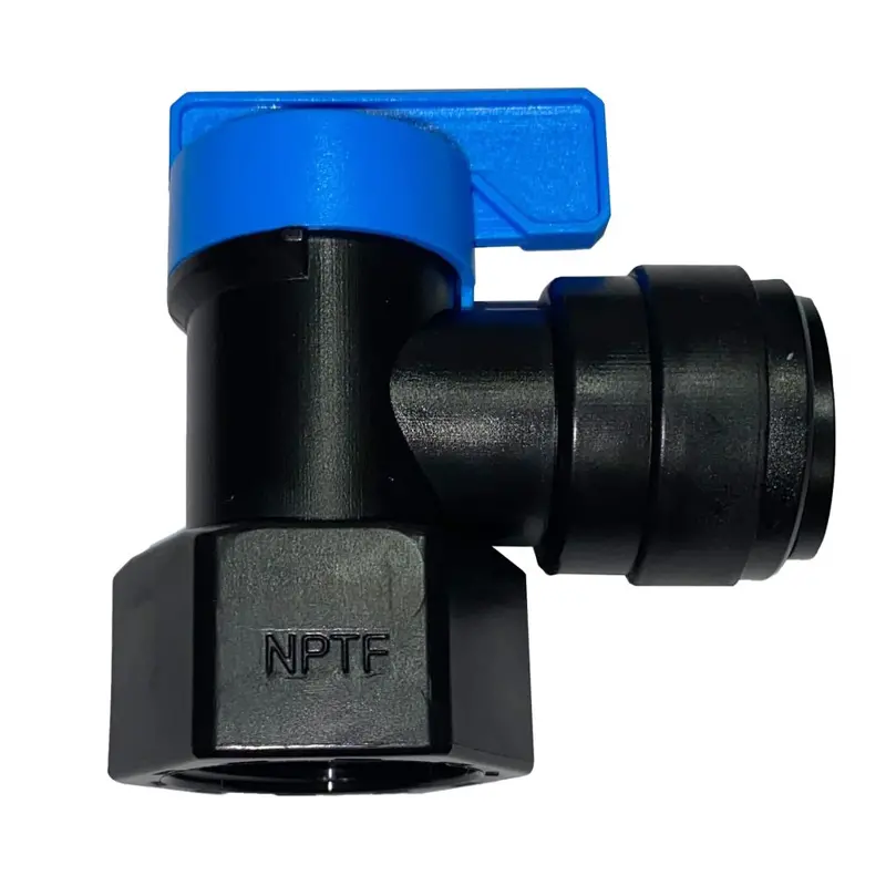 Neofit Acetal Black 3/4" Fpt × 5/8" Tube Tank Elbow Valve 1