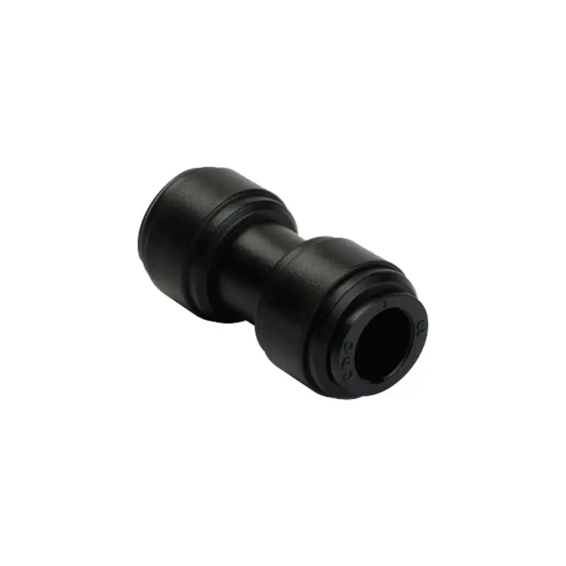 Neofit Acetal Black Union Coupler: 1/2" Tube × 3/8" Tube 1