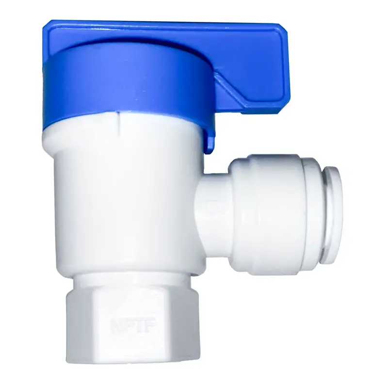 Neofit Acetal White 1/4" Fpt × 3/8" Tube Tank Elbow Valve 1