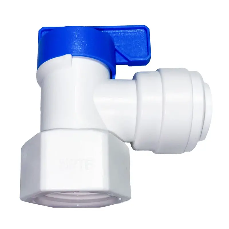 Neofit Acetal White 3/4" Fpt × 5/8" Tube Tank Elbow Valve 1