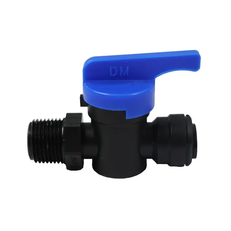Neofit Polypropylene Black Male Ball Valve – 3/8" Nptf X 3/8" Nptf 1
