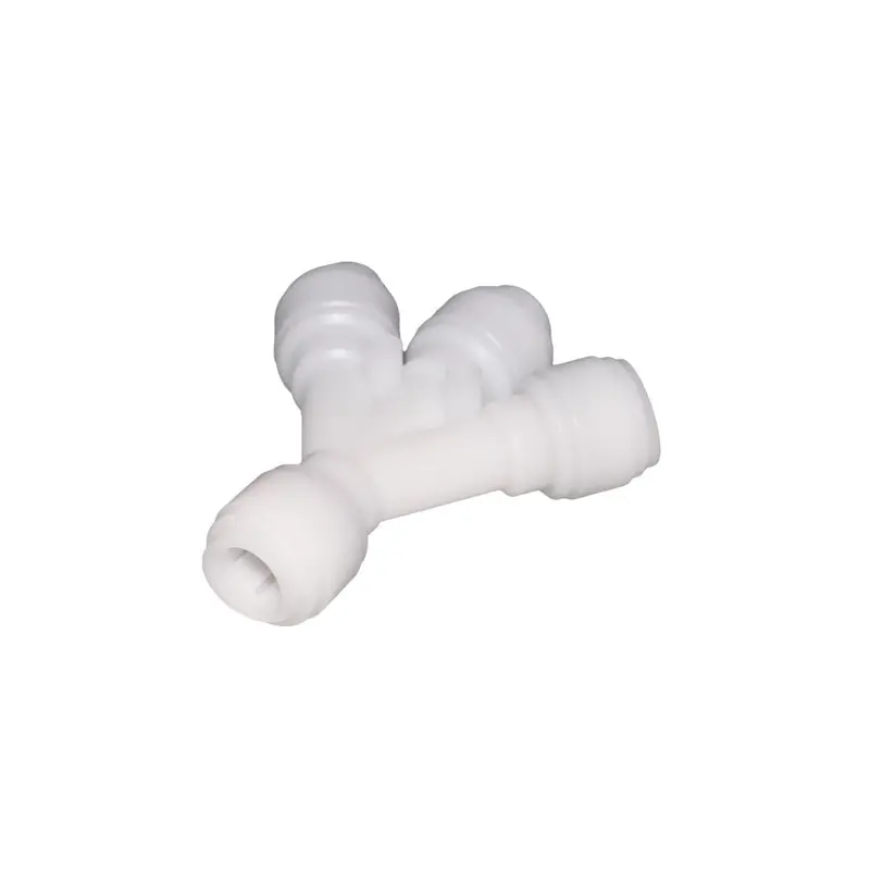Neofit Three-Way Tube Divider – Acetal, 1/2 Inch × 3/8 Inch Tubing Ports 1