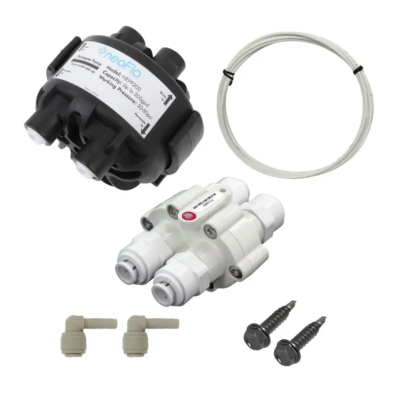 Neoflo 200 Gpd Permeate Pump With Fittings, Tubing, And Aso Valve 1